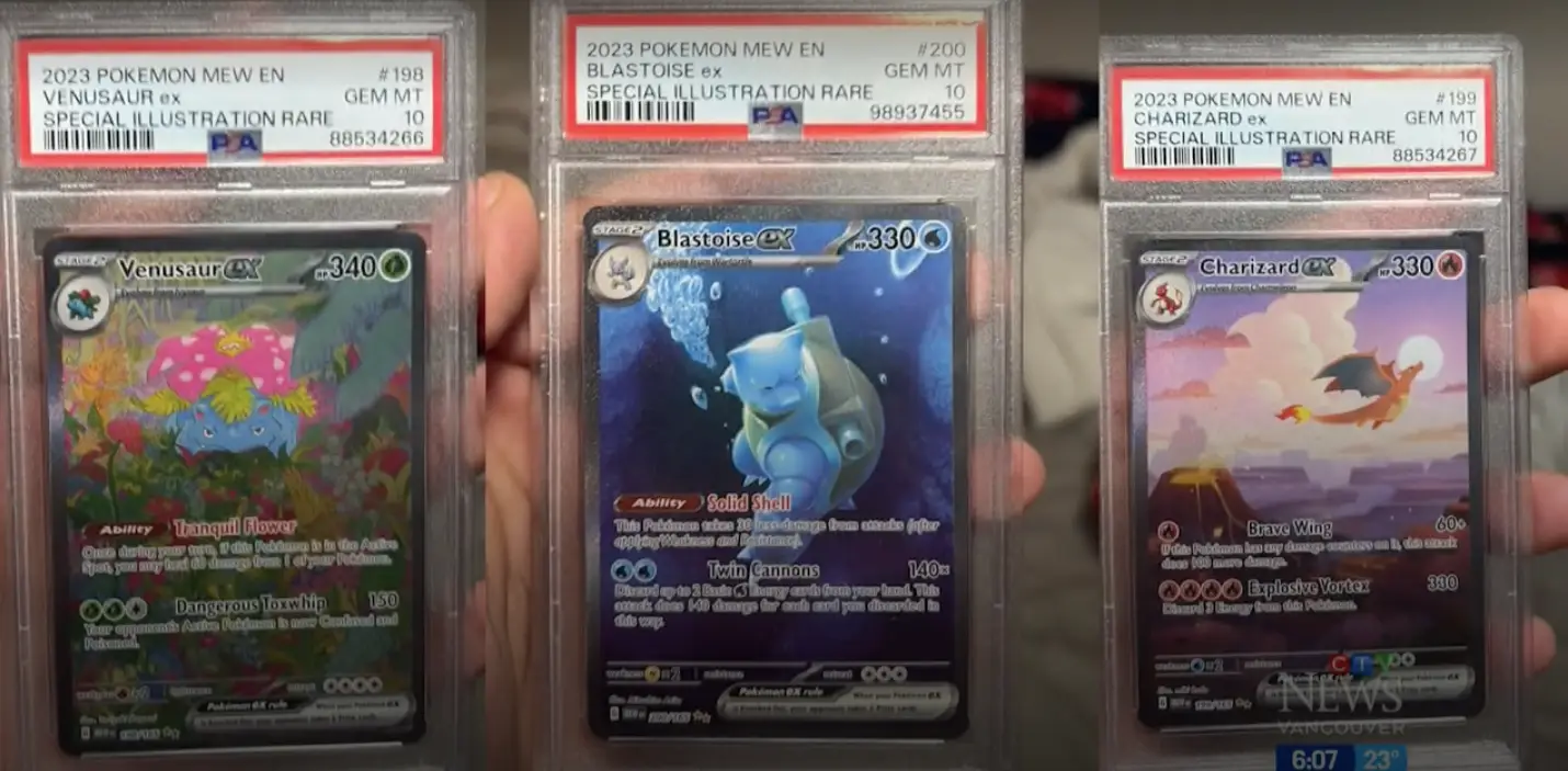 Kihien was alerted to a new Pokéman card listing that looked familiar (CTV)