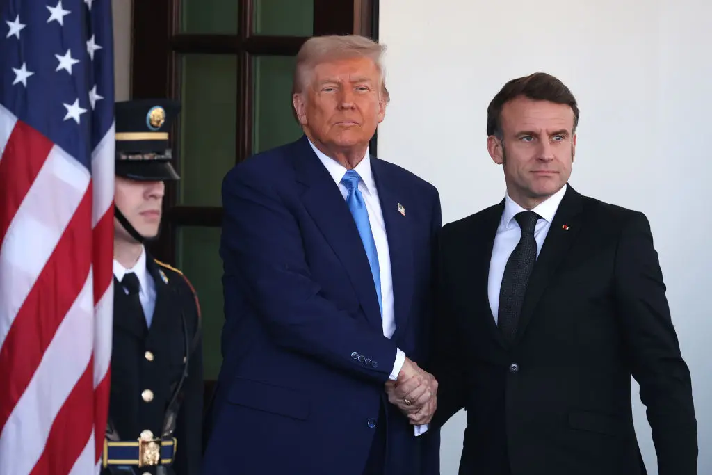 Trump and Macron met at the White House (Tasos Katopodis/Getty Images)