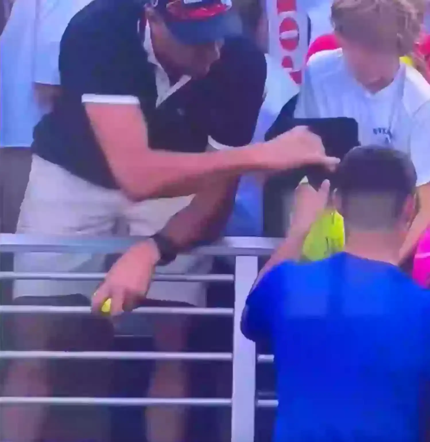 A man was caught 'stealing' a signed hat from a child at a recent US Open match (USTA)