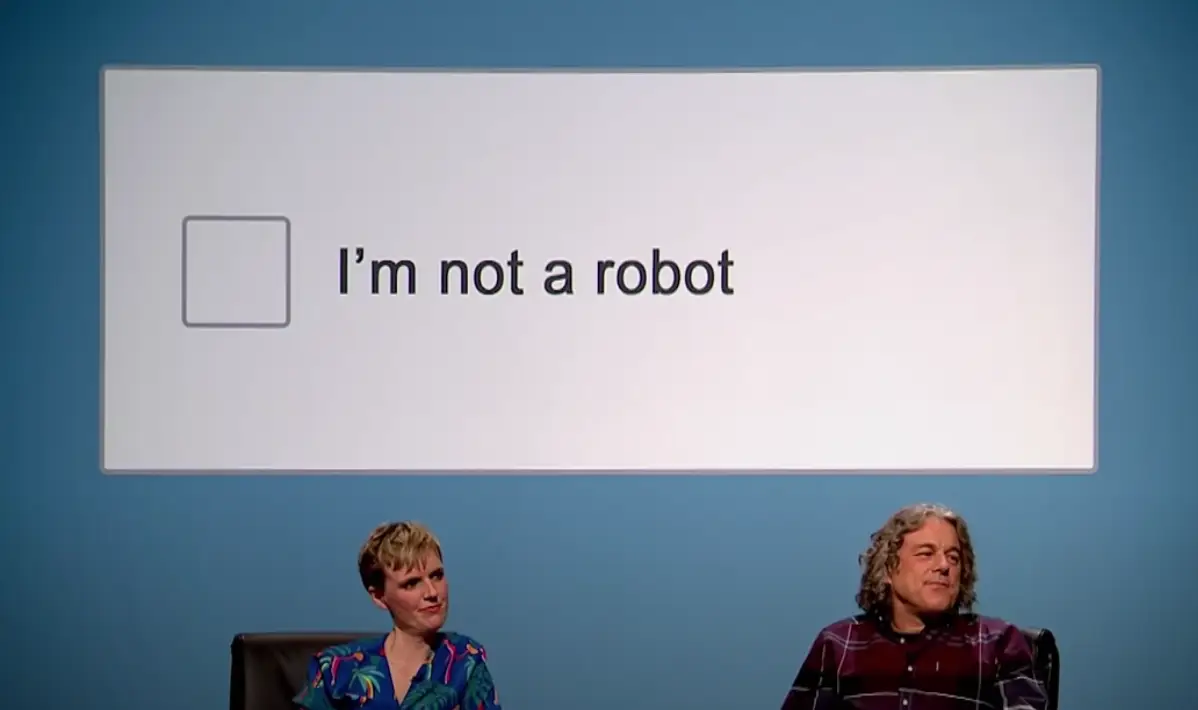 Toksvig explained it's how you behaved before you ticked the box that is analysed.