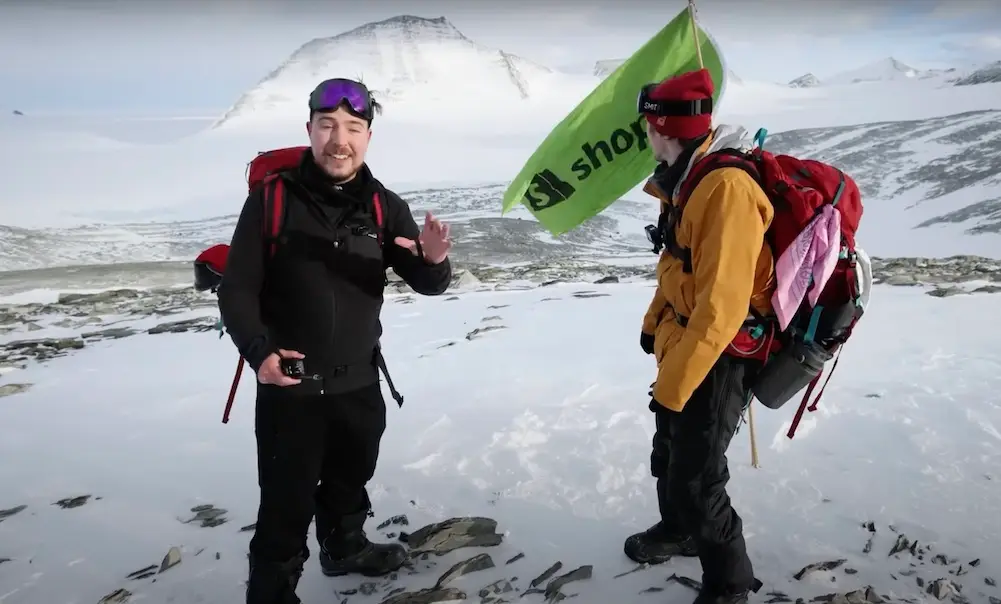 He even got a cheeky sponsor in there.