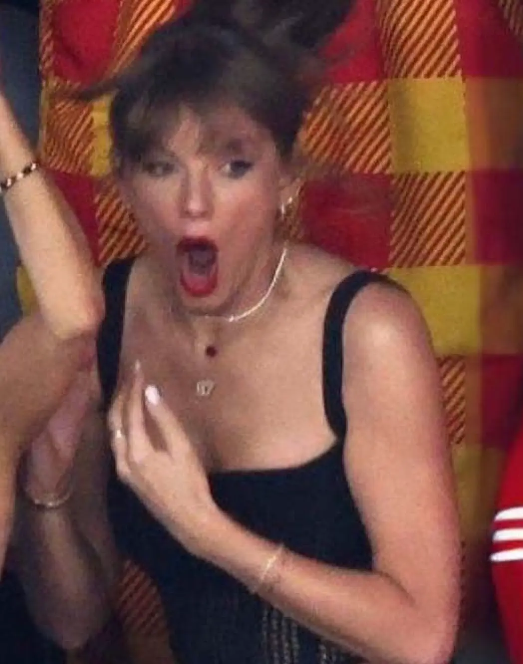 Taylor Swift featured heavily on the big screens at the Super Bowl.