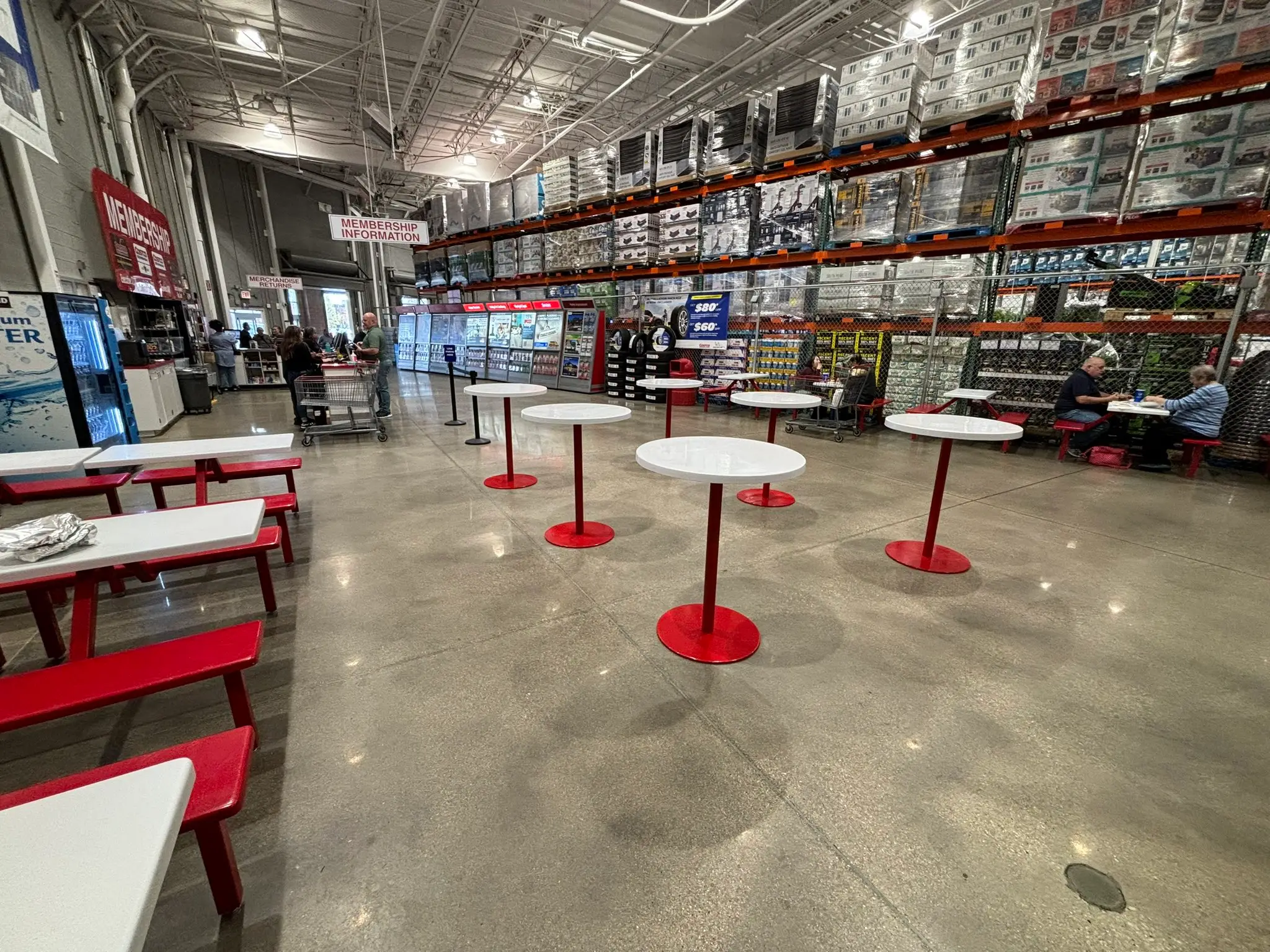 The new standing tables have annoyed some Costco shoppers (Twitter/@aaron_klopfer)