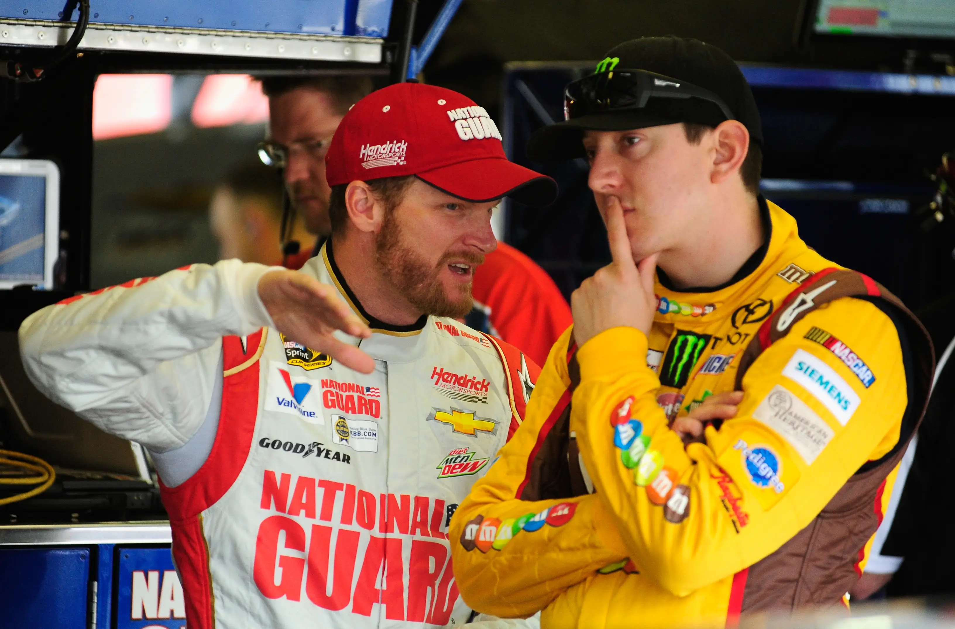 Despite their tensions on the track, the pair were able to become good pals (Jeff Curry/Getty Images)