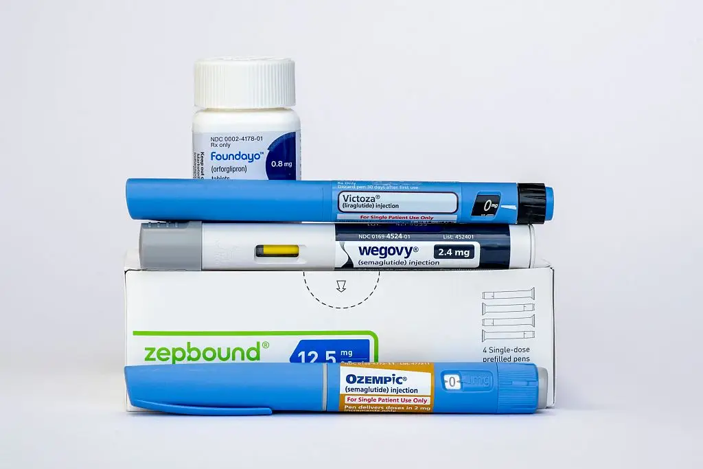 Unlike older weight loss medications that only target one or two hormones, retatrutide is what's known as a triple agonist, meaning it activates the body's receptors for glucose-dependent insulinotropic polypeptide (GIP), GLP-1 and glucagon all at once(Photo by: Michael Siluk/UCG/Universal Images Group via Getty Images)