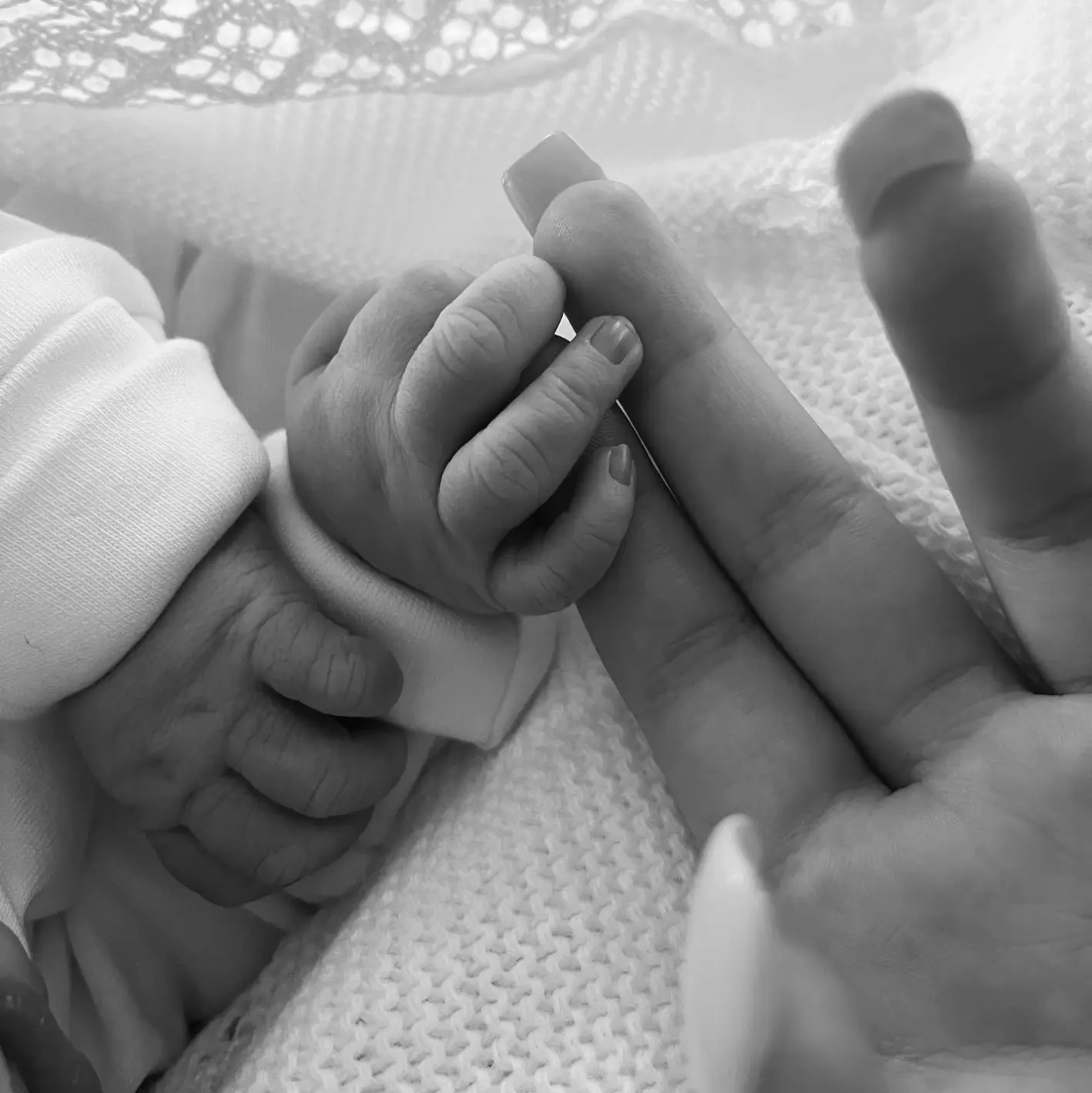 Sophia Grace Brownlee posted the first picture of her son.