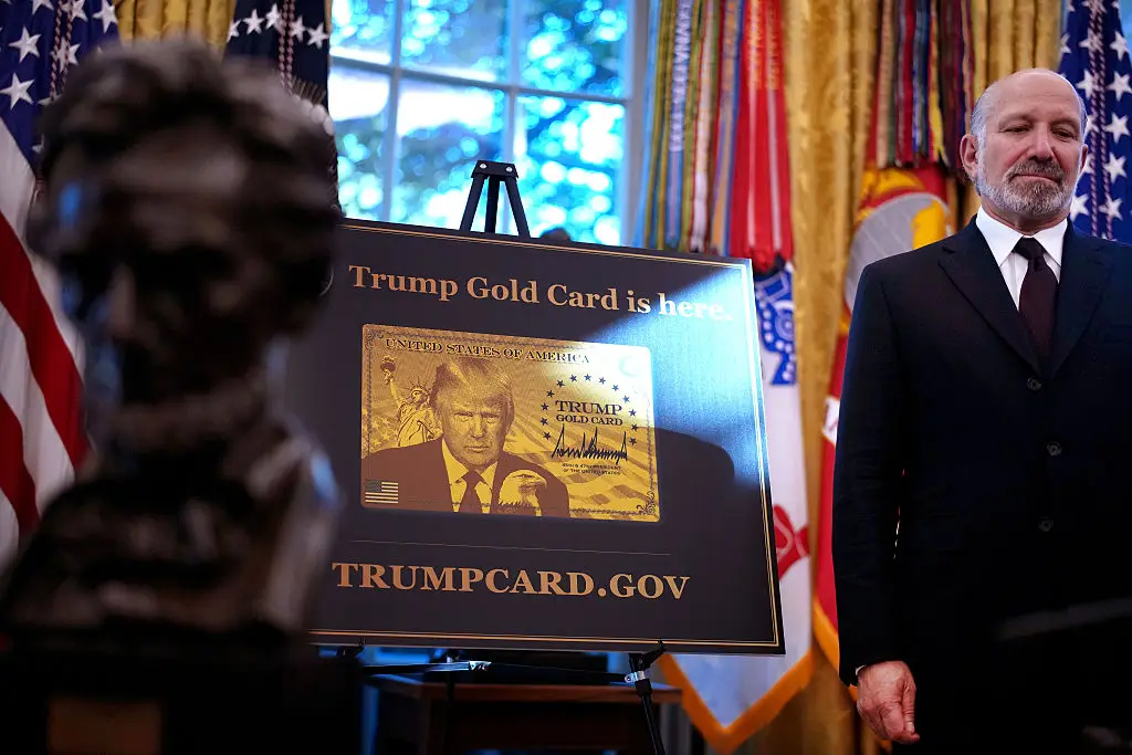 Howard Luttnick at the launch of the Gold Card Visa last year (Photo by Andrew Harnik/Getty Images)
