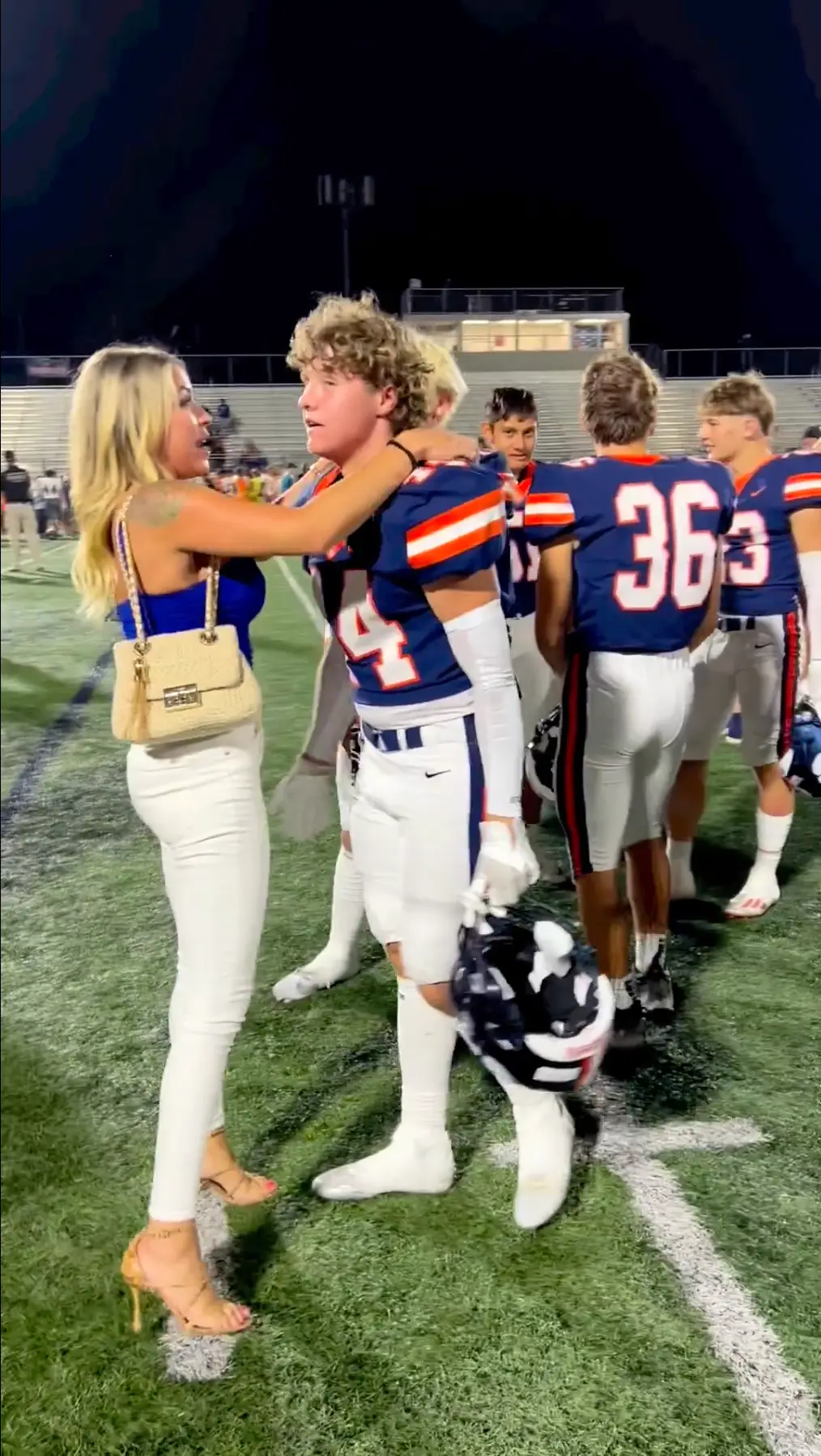 The pair have hit back at comments about the hug.