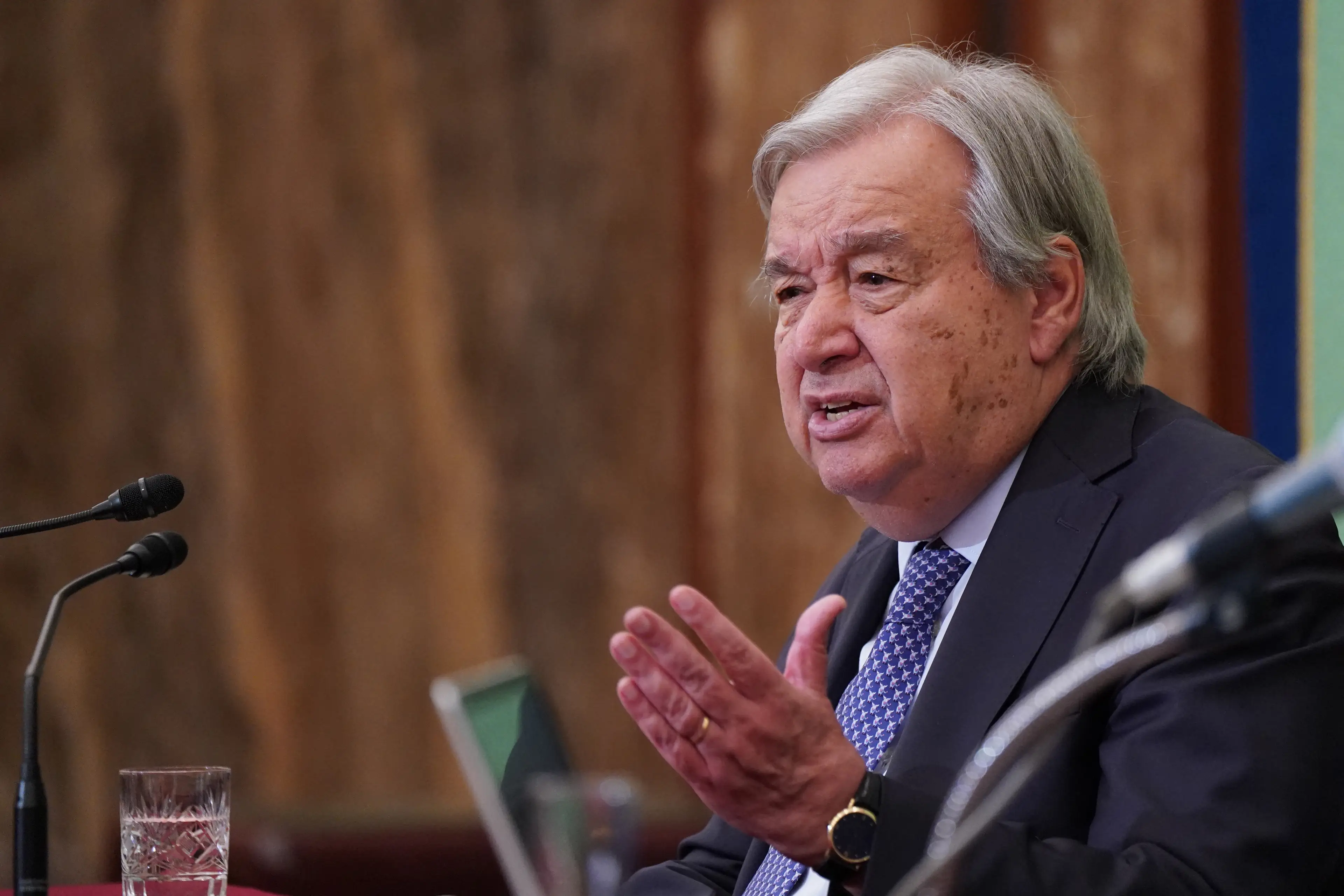 António Guterres, the UN secretary general, said El Niño is a climate warning (Kazuhiro NOGI / AFP via Getty Images)