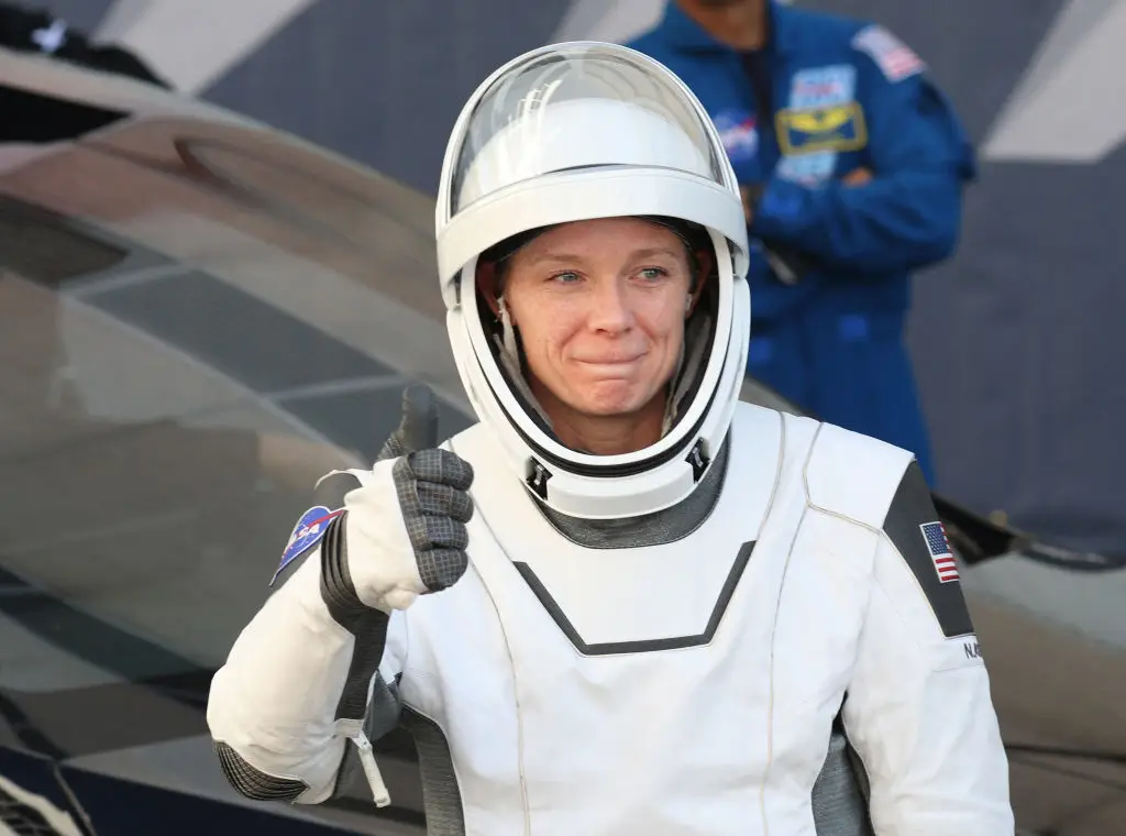 Nichole Ayers piloted the Crew-10 Mission (GREGG NEWTON/AFP via Getty Images)