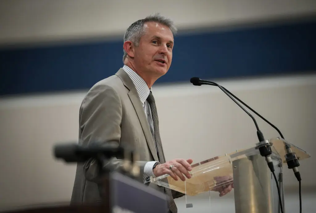 Texas Rep. Tom Oliverson filed the anti-trans bill and hopes it will come into effects in September (Jon Shapley/Houston Chronicle via Getty Images)