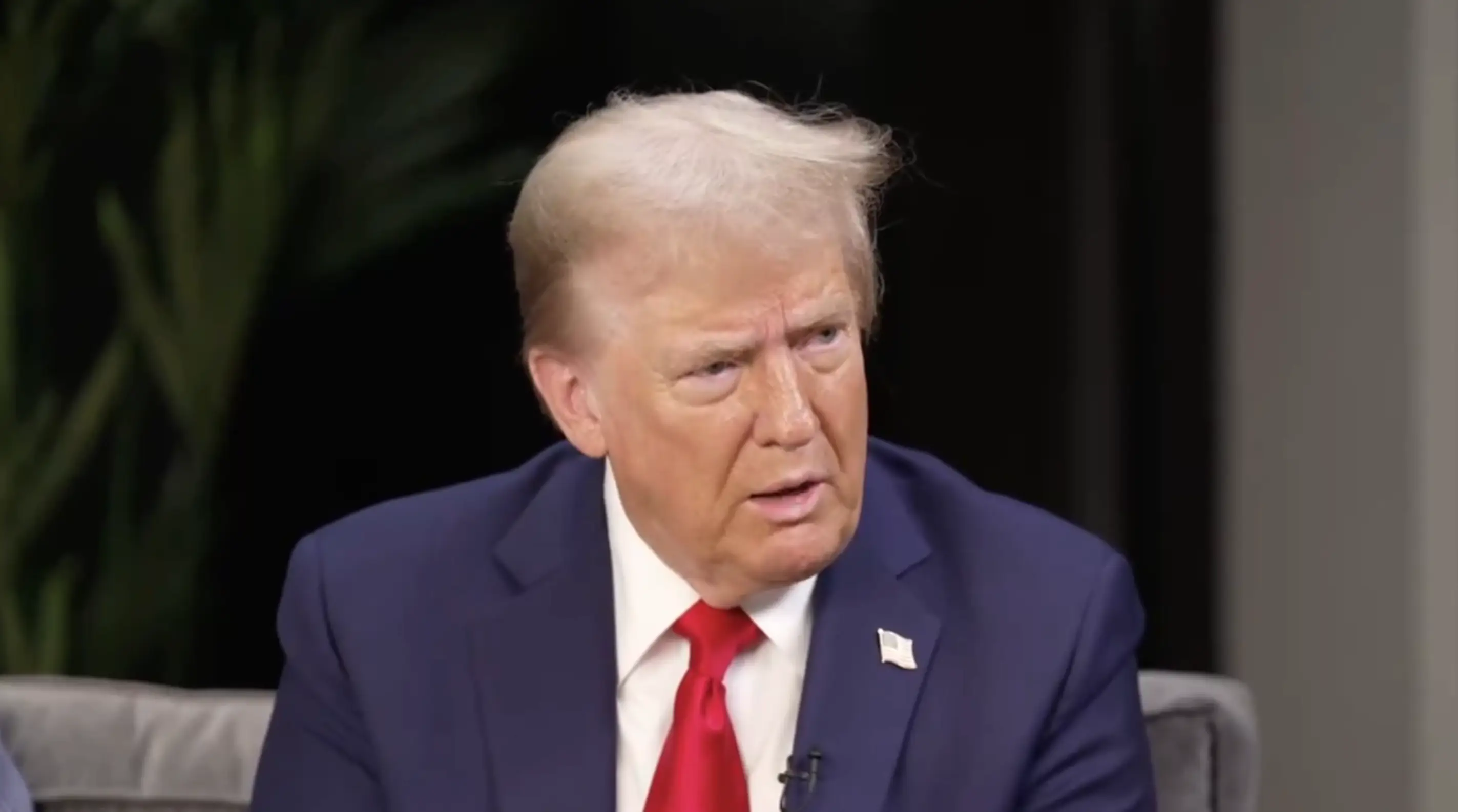 Trump is currently running for president versus Kamala Harris. (Flagrant podcast/YouTube)