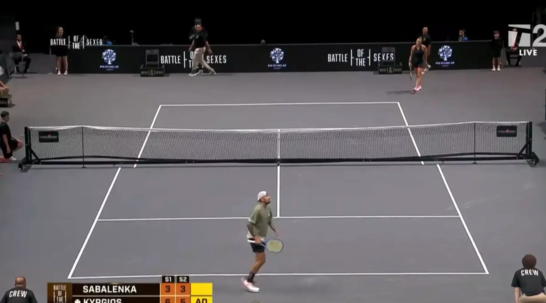 You aren't tripping, Sabalenka's court is actually smaller (BBC)