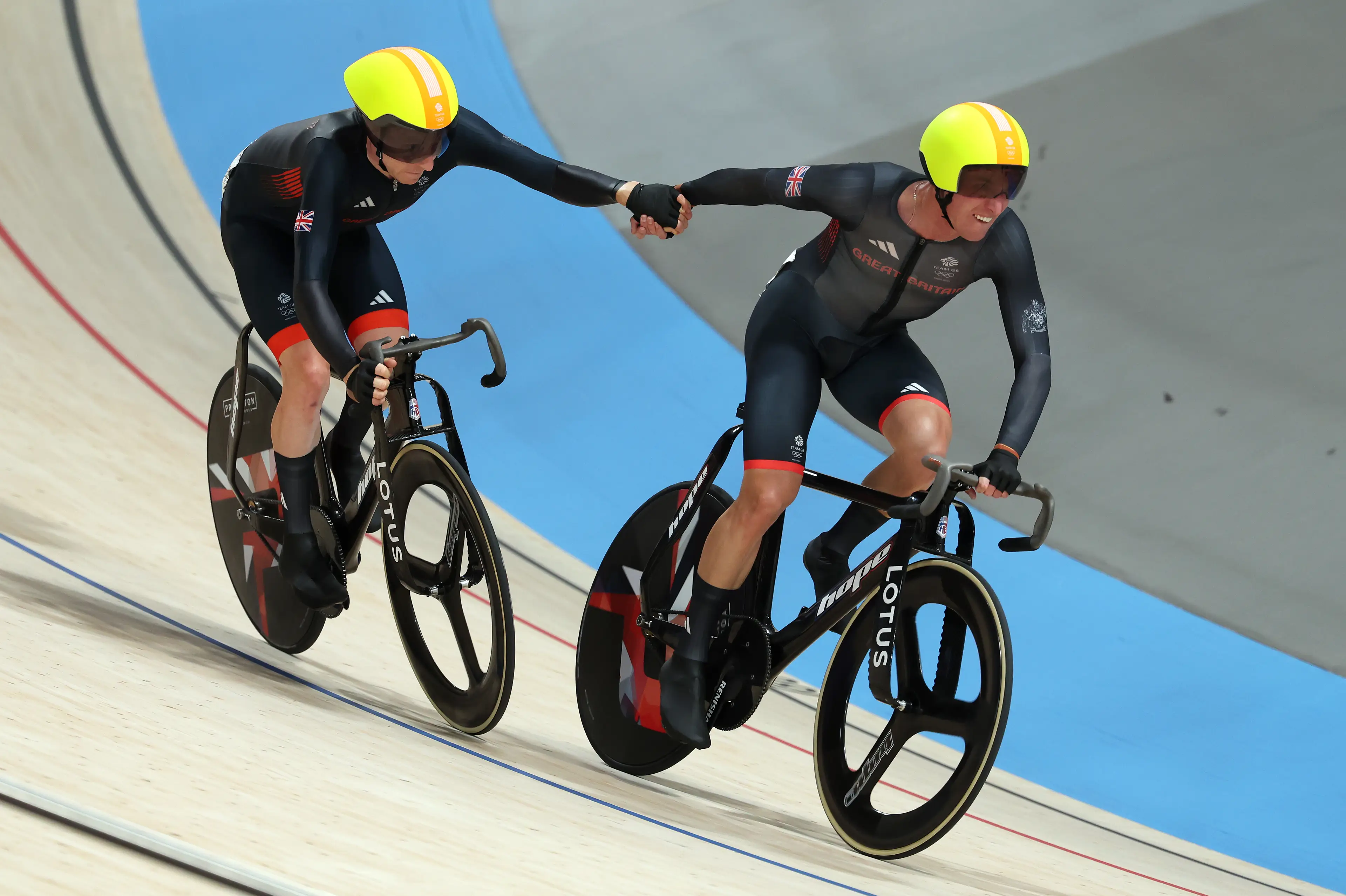 Oliver Wood and Mark Stewart of Team GB. (Tim de Waele/Getty Images)