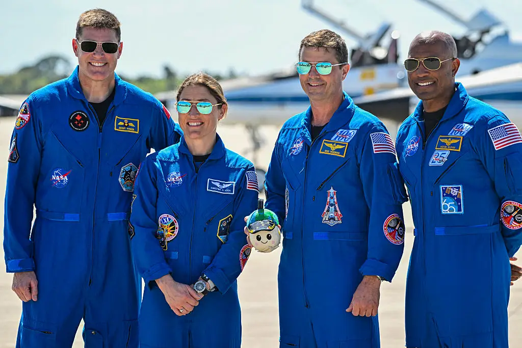The Artemis team are made up of Reid Wiseman, Victor Glover, Christina Koch and Jeremy Hansen (Miguel J. Rodriguez CARRILLO / AFP via Getty Images)