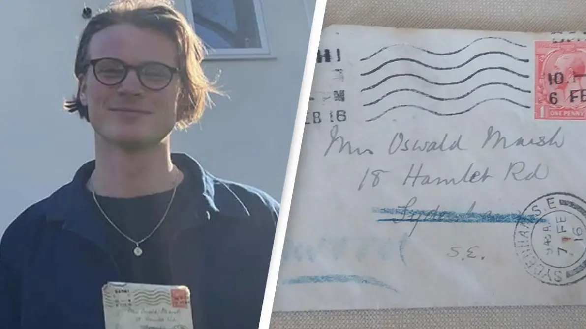 Letter sent in 1916 finally arrives at destination over 100 years later