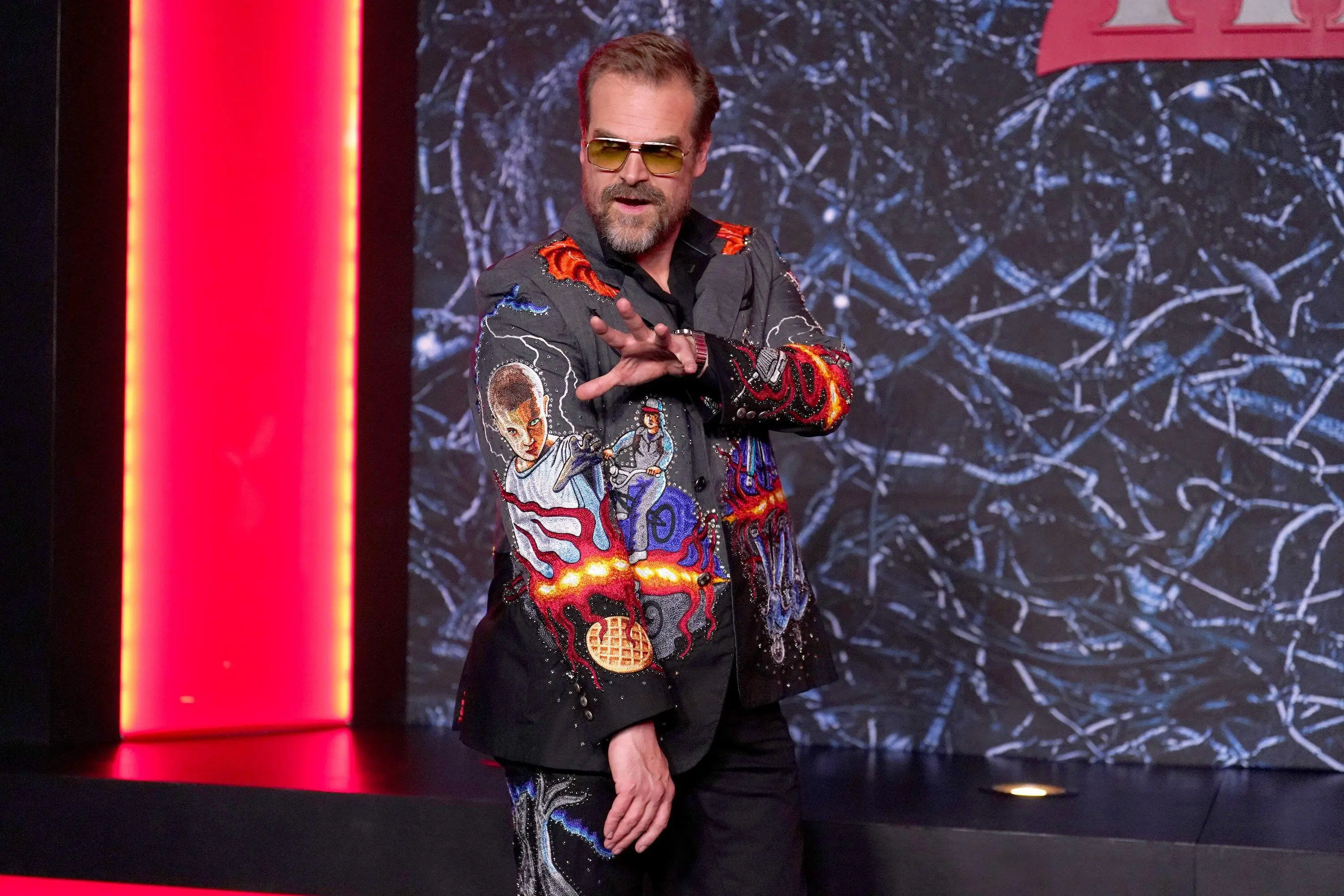 Harbour at the Stranger Things 4 premiere in New York.