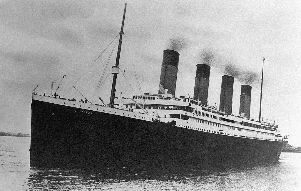 The RMS Titanic, pictured on her ill-fated maiden voyage back in 1912 (Getty Images)