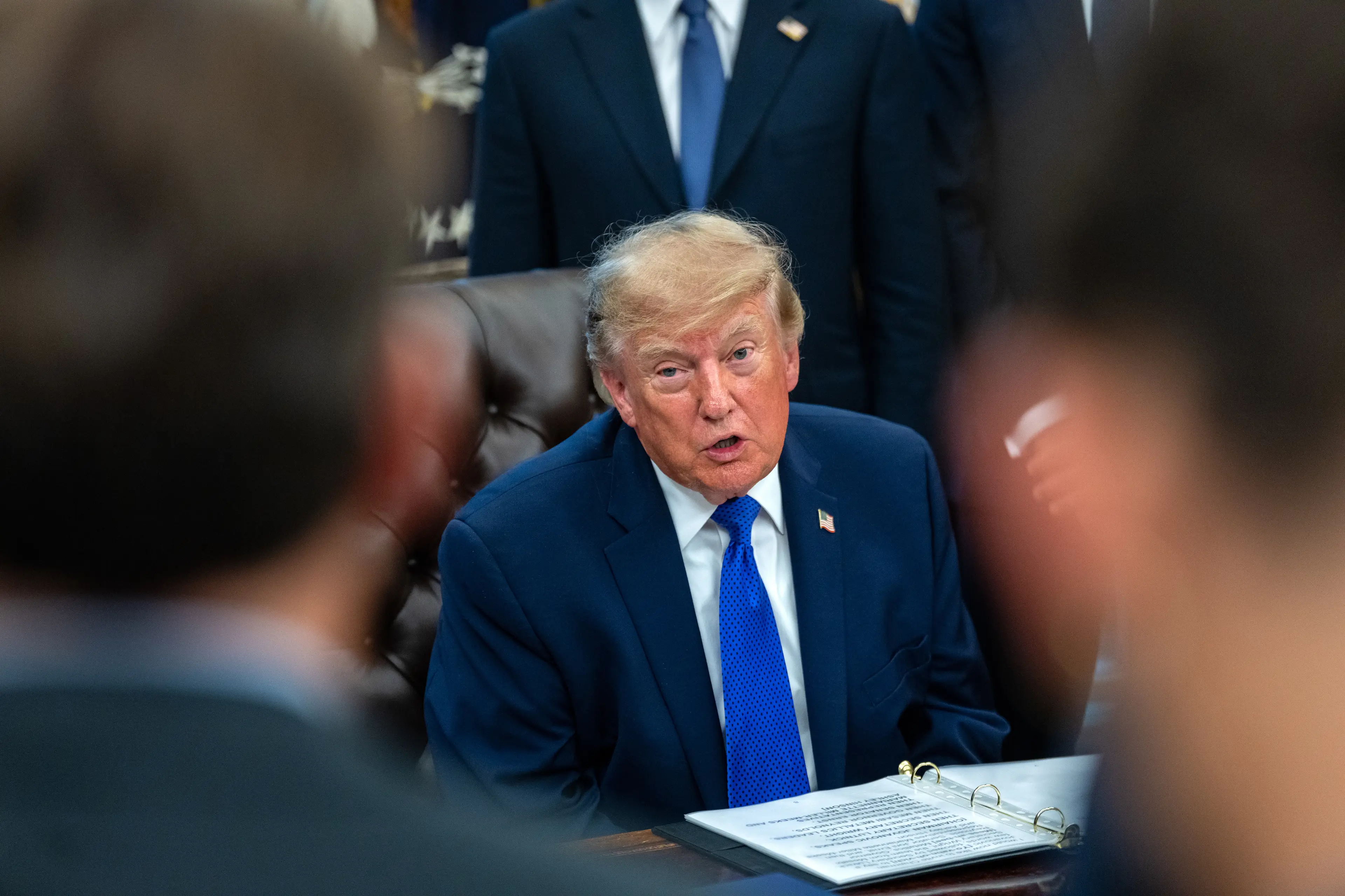 Donald Trump said he wouldn't have released the five suspects (Bonnie Cash/UPI/Bloomberg via Getty Images)