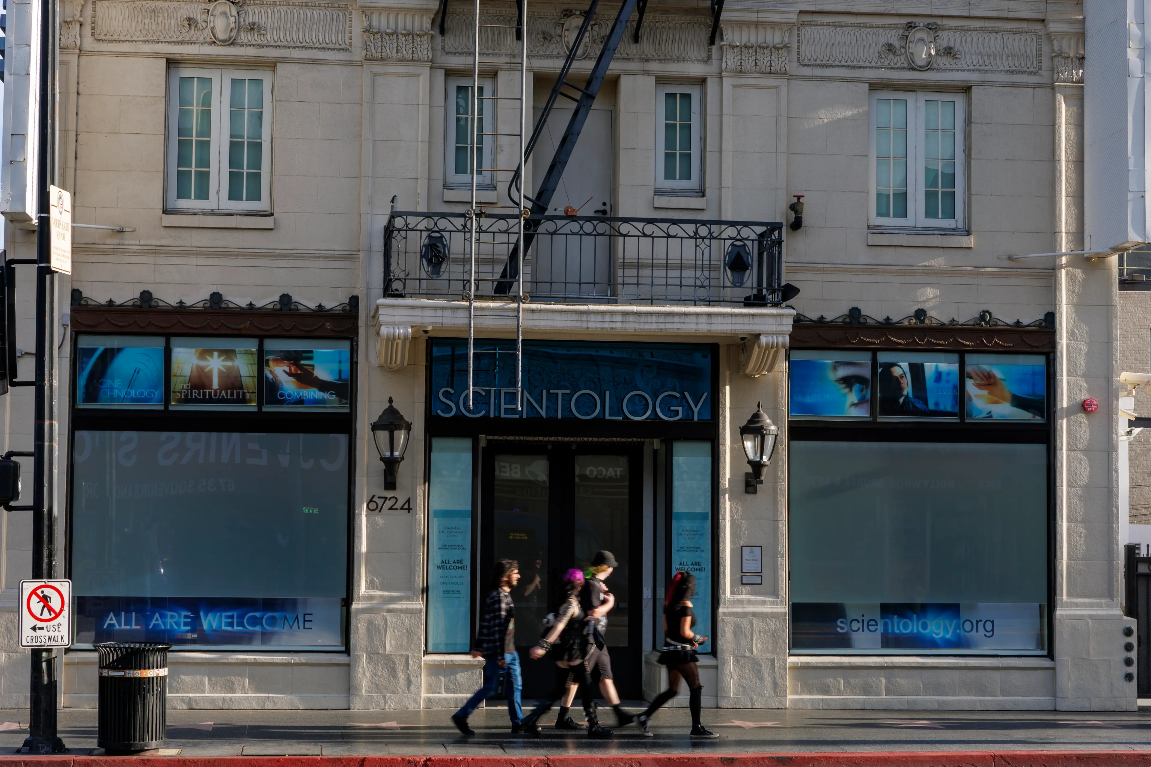 A number of Scientology locations across California have been targeted by the trend (Gina Ferazzi / Los Angeles Times via Getty Images)