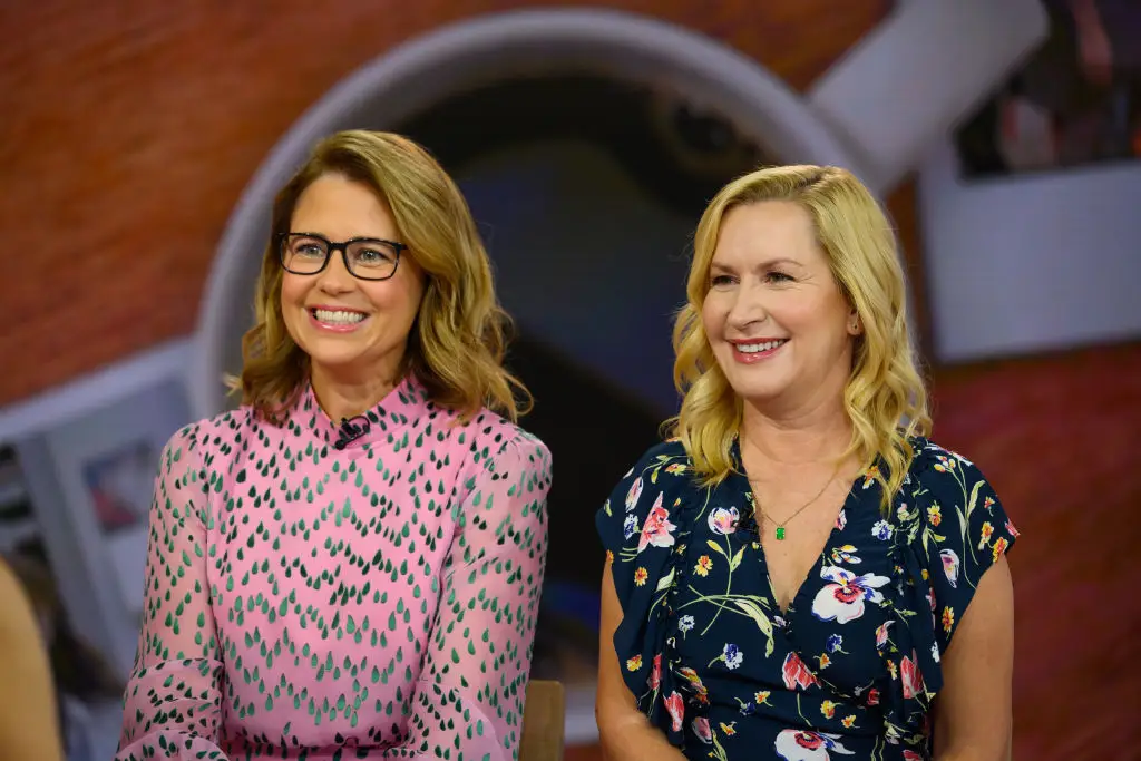Jenna Fischer started a podcast with her The Office co-star, Angela Kinsey in 2019 (Photo by: Nathan Congleton/NBC/NBCU Photo Bank via Getty Images)
