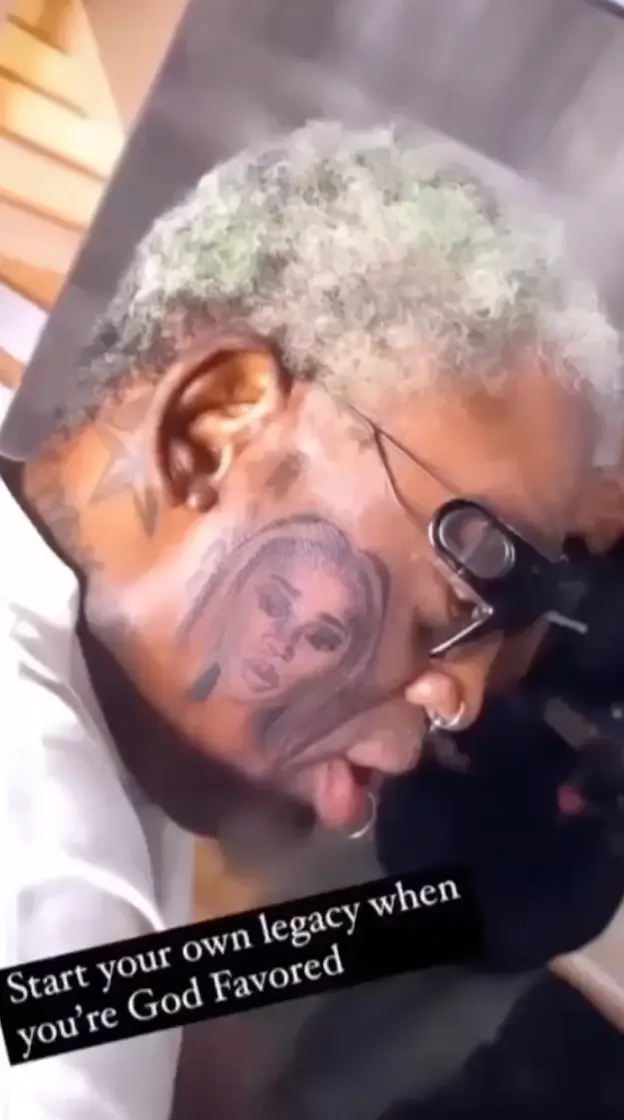 It's a bold look, to be sure.