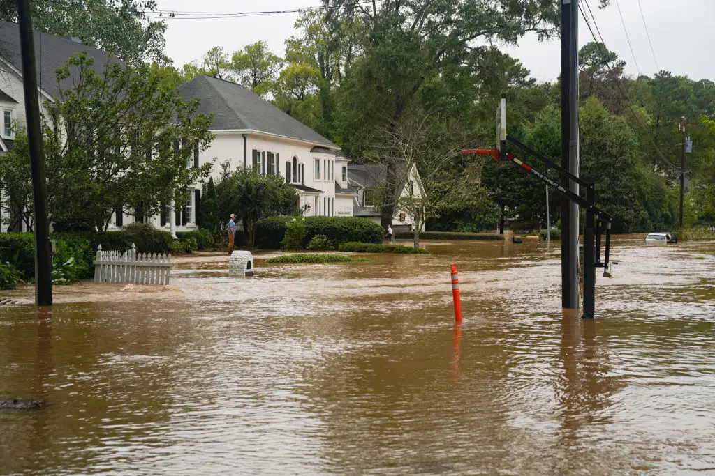 Flooding in Atlanta, Georgia, following Hurricane Helene (Megan Varner/Getty Images)