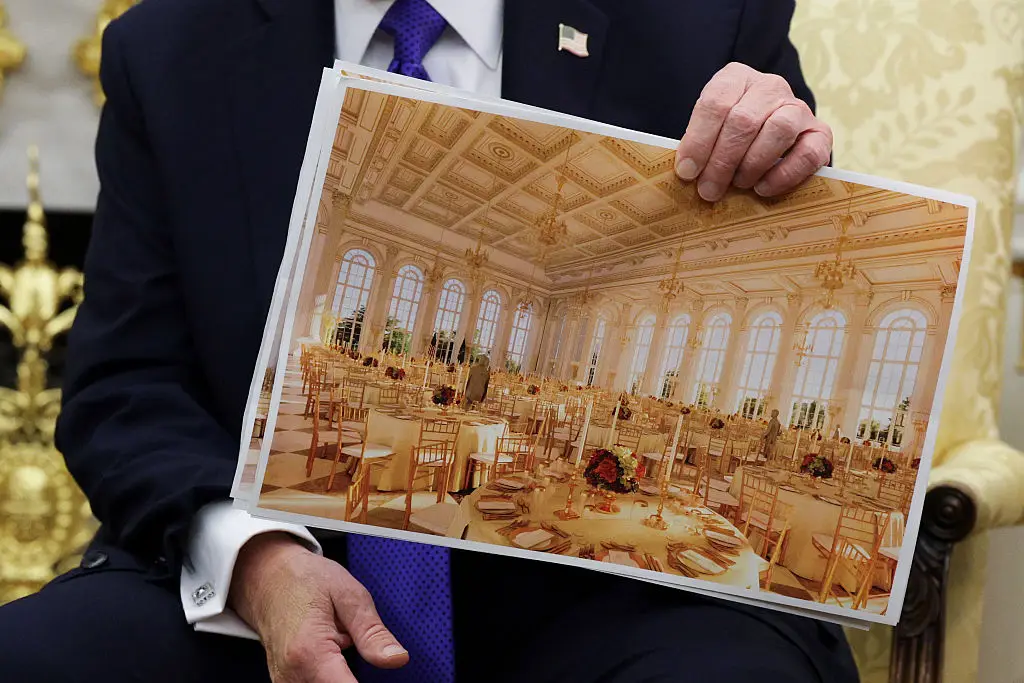 Trump's new ballroom has hit several roadblocks (Aaron Schwartz/CNP/Bloomberg via Getty Images)