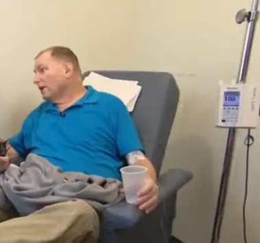 Tim Andrews received two transplants, one animal, and one human (WCVB Channel 5 Boston)