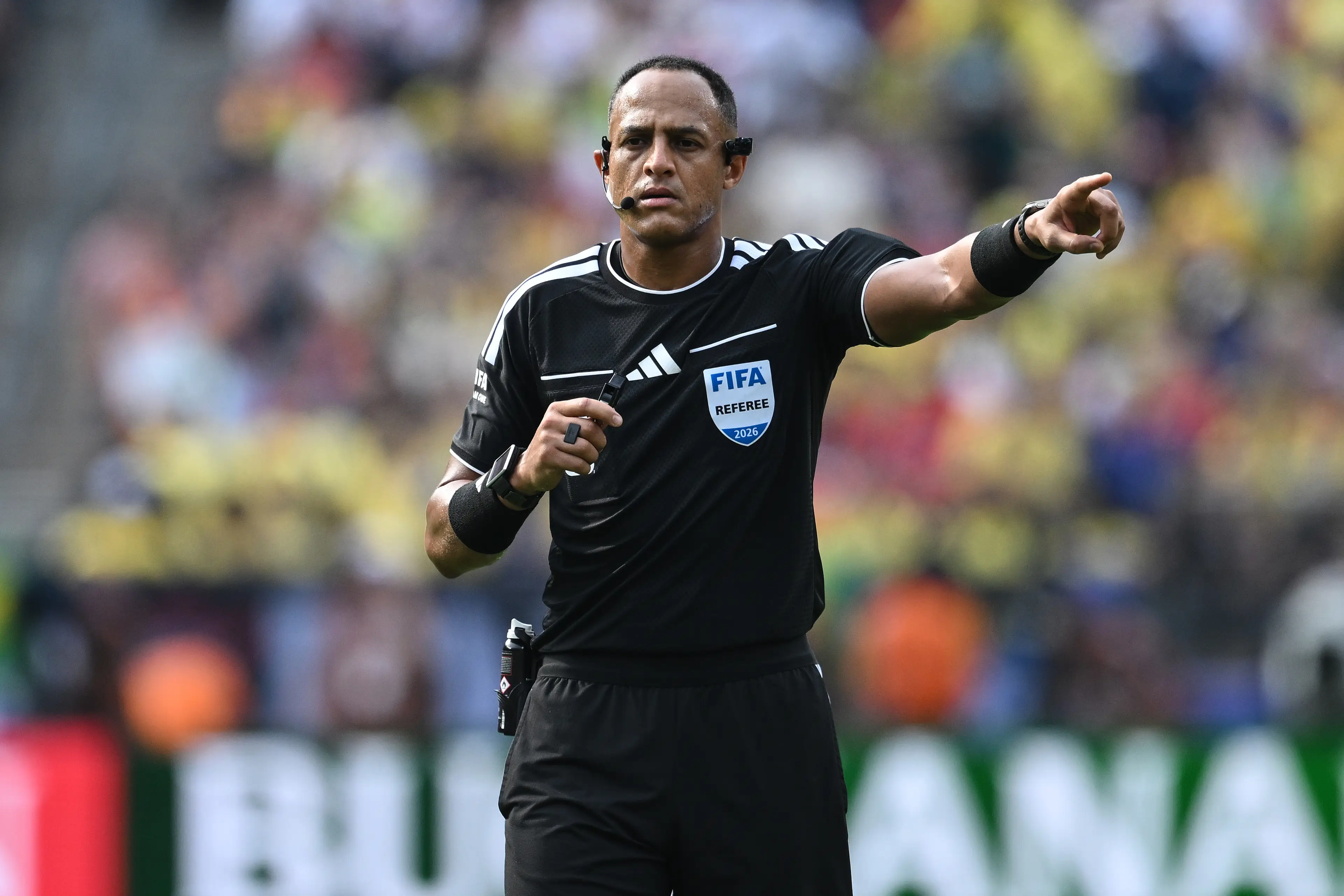 Ismail Elfath is refereeing today's came between England and Argentina (Image Photo Agency/Getty Images)