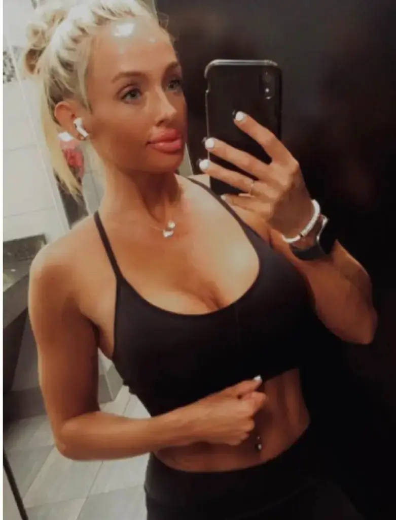 She was last seen home wearing a dark tank top, black sports bra, black spandex shorts, and gray sneakers.