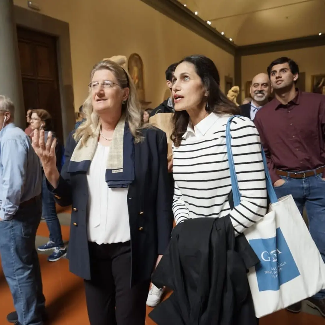 The former principal was invited to Florence by the galleria director and the city mayor.