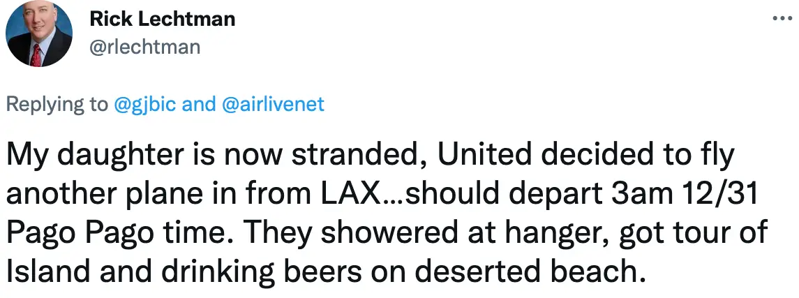 Family members of the stranded passengers have taken to Twitter to shed light on how they’re being cared for on the island.