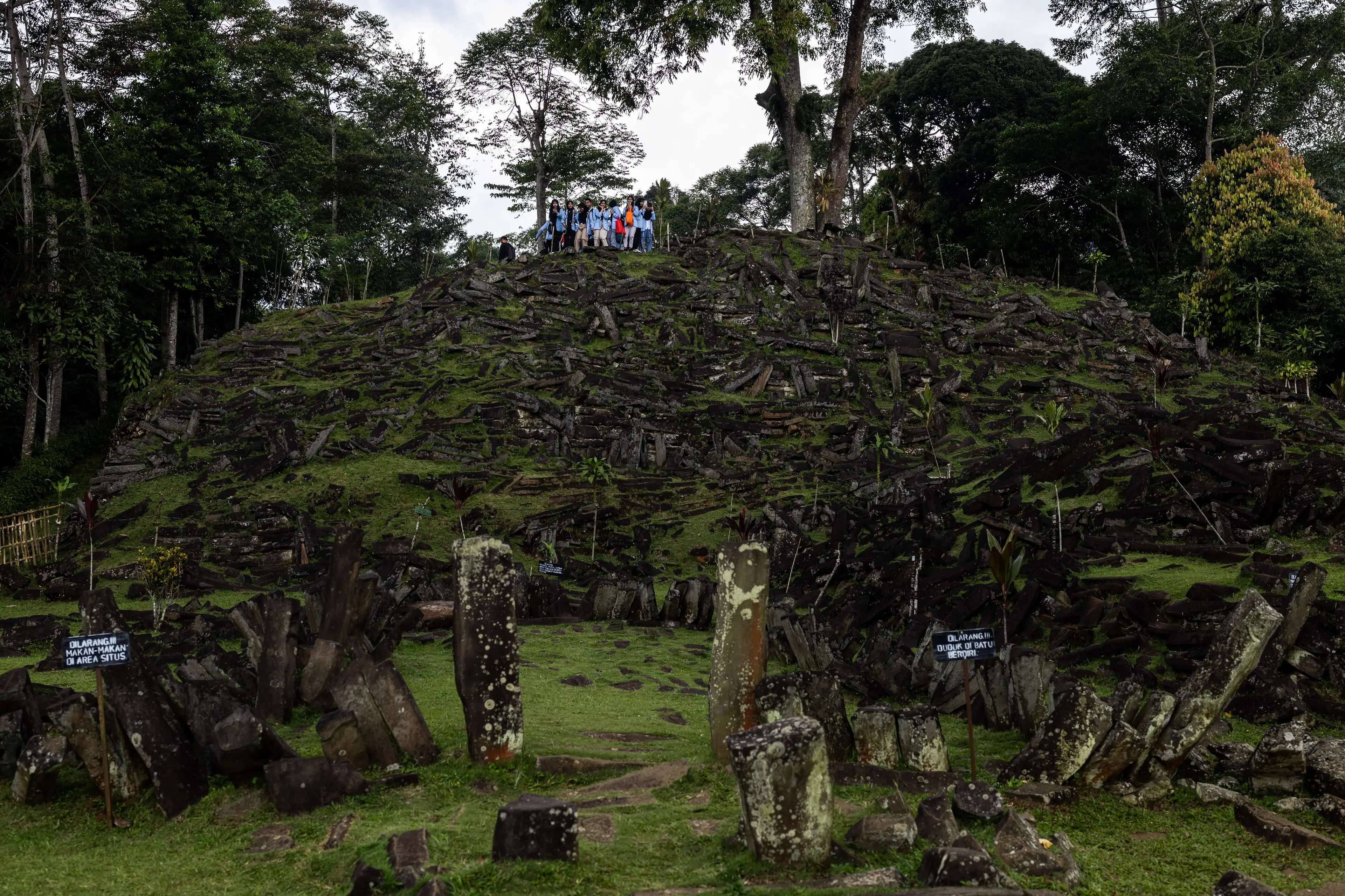 Gunung Padang was claimed to be one of the world's oldest pyramids (Garry Lotulung/Anadolu via Getty Images)