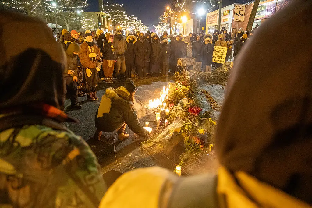 Vigils have been held for Alex Pretti after he was shot dead by a federal immigration officer at the weekend (Arthur Maiorella/Anadolu via Getty Images)