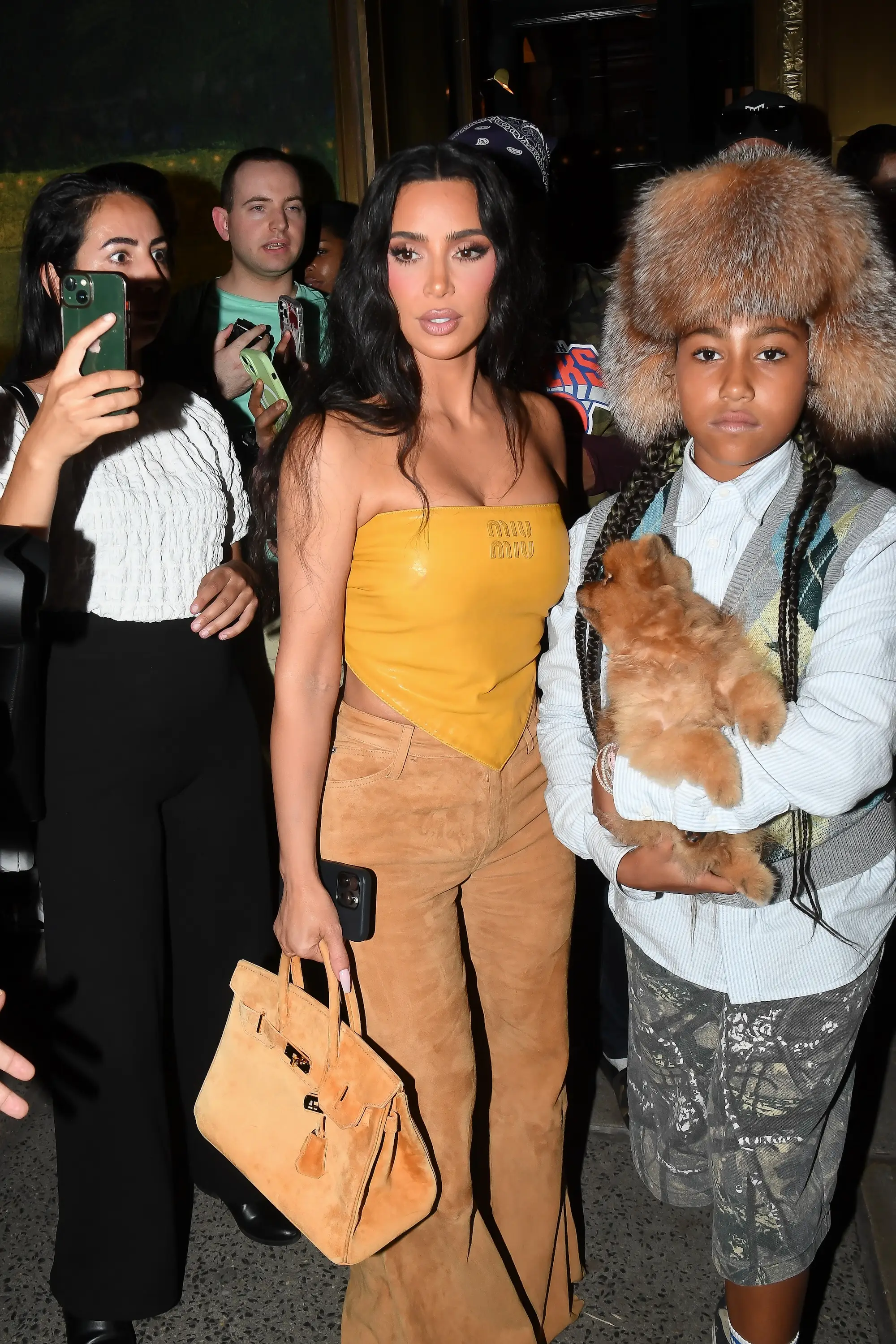 Kim Kardashian and her daughter North West (Robert Kamau/GC Images/Getty)