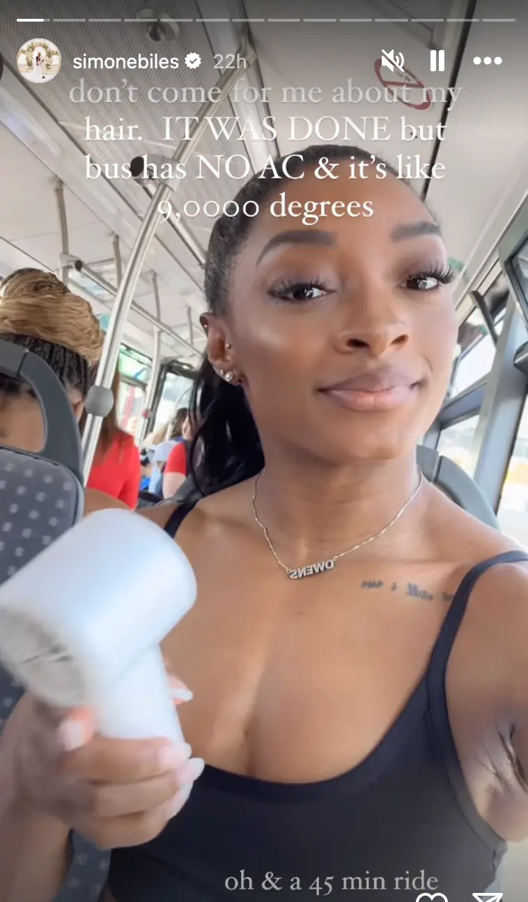 The Olympian had a sharp response. (Instagram/@simonebiles)