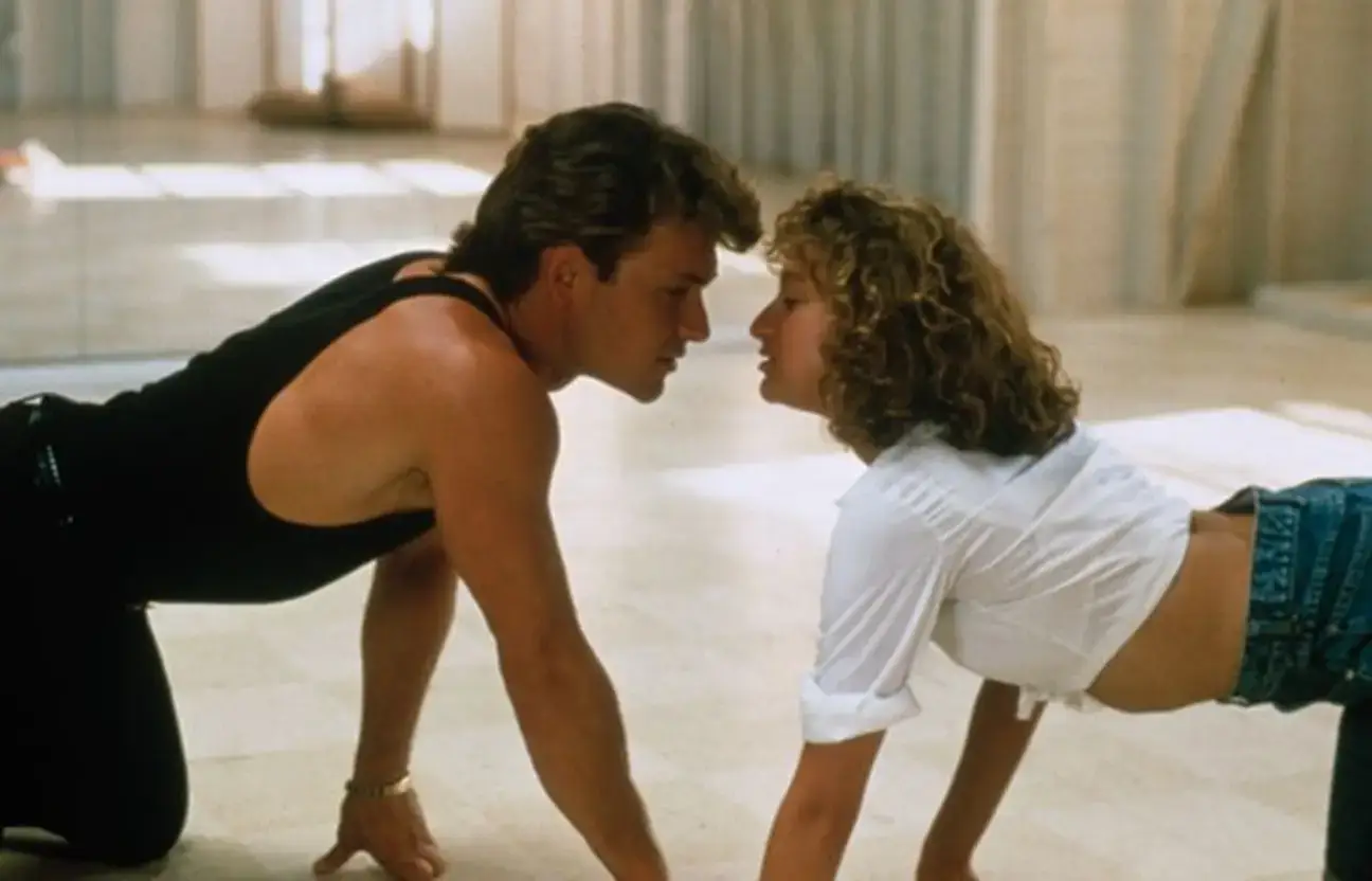 Patrick Swayze and Jennifer Grey in Dirty Dancing.