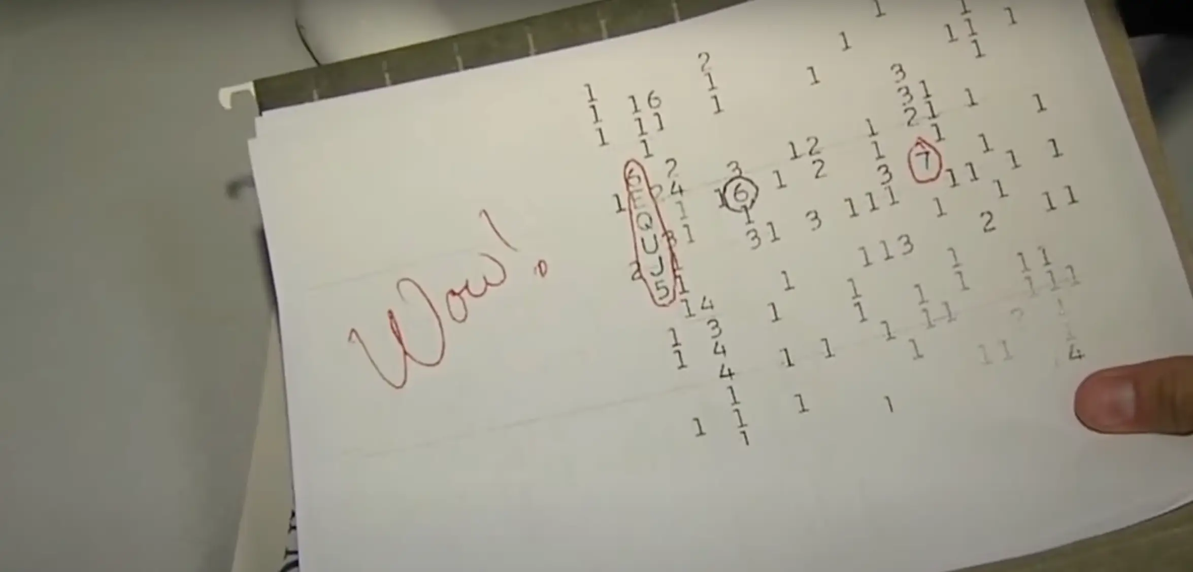 The Wow! signal.