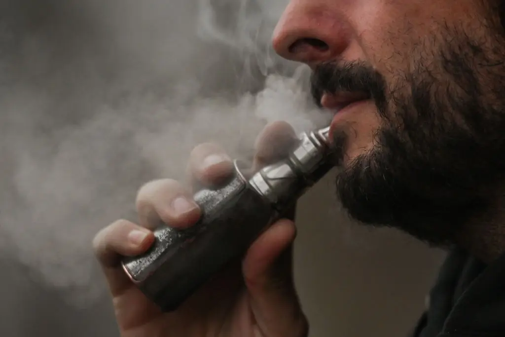 Vaping Products Duty and the Vaping Duty Stamps Scheme are both set to come into force on October 1, 2026. (Photo by Artur Widak/NurPhoto via Getty Images)