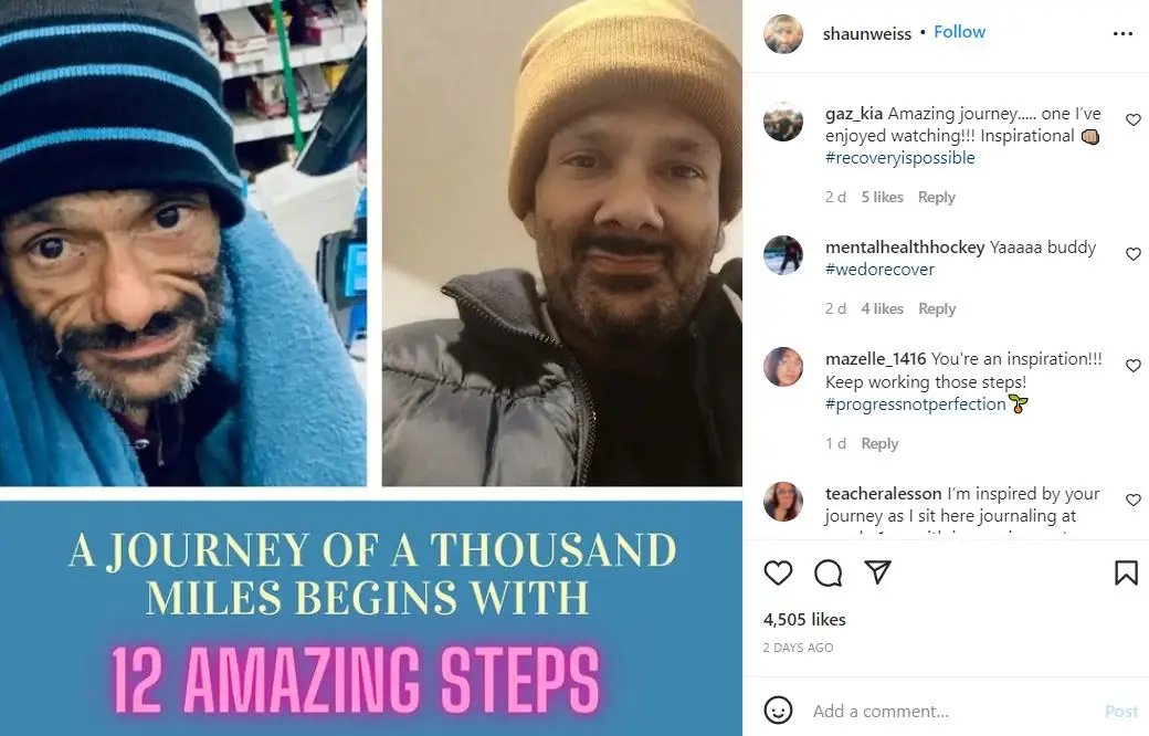 Shaun Weiss shows transformation (Shaun Weiss/Instagram)