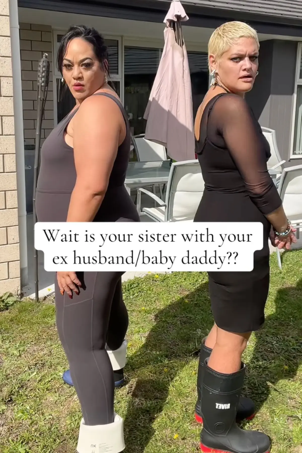 The pair have gone viral with their video explaining their unique dynamic (Instagram/sagisis_tee)