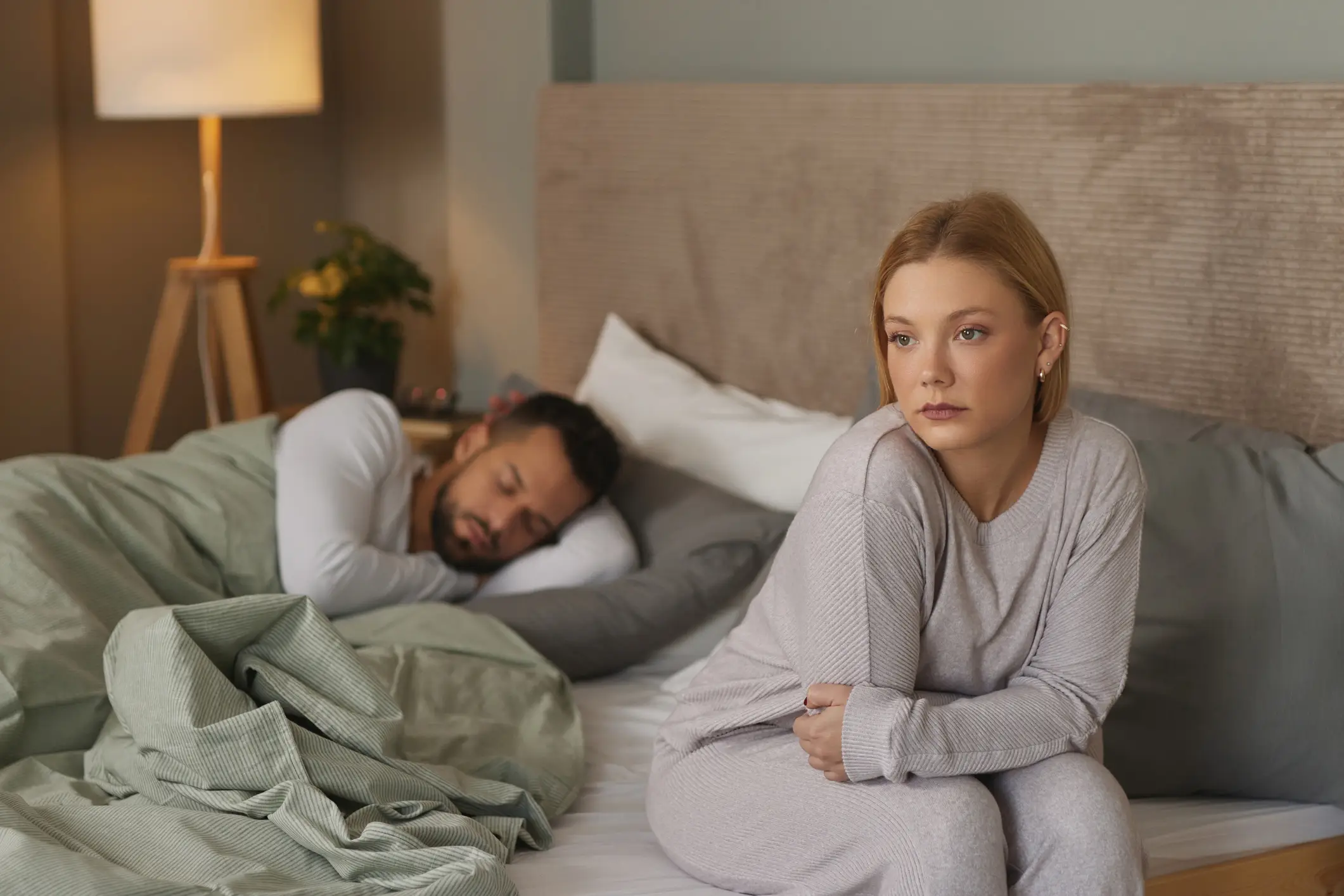 A recent study showed 14% of Americans with partners were 'unsatisfied' in the bedroom (Getty Stock)