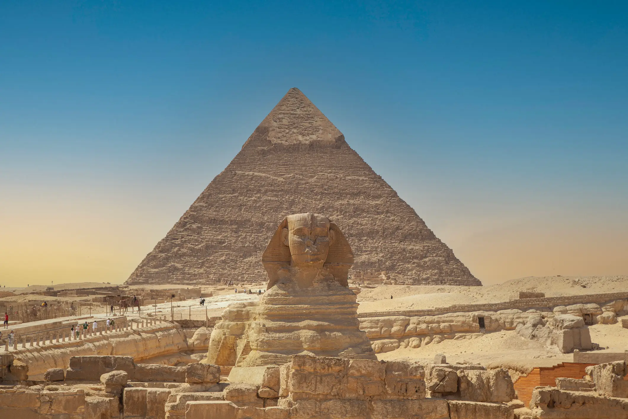 The Pyramids of Giza date back to 2510 BC (Getty Stock Images)