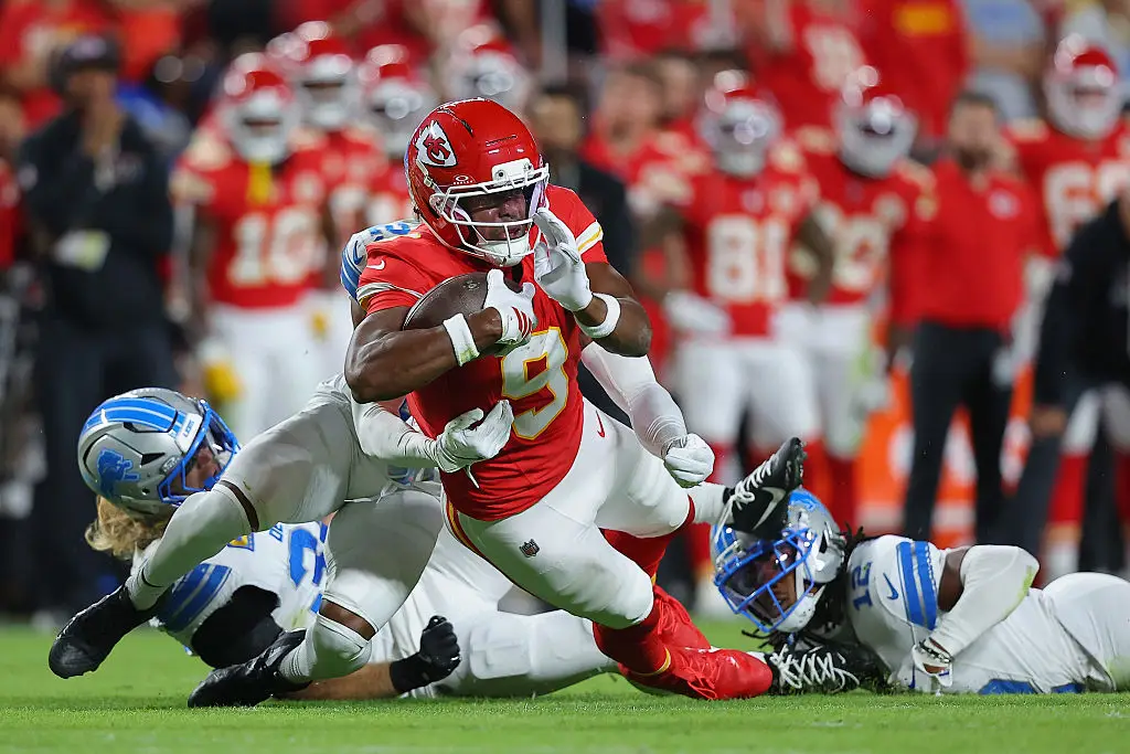 Juju Smith-Schuster was left with a bloodied nose after the altercation (David Eulitt/Getty Images)