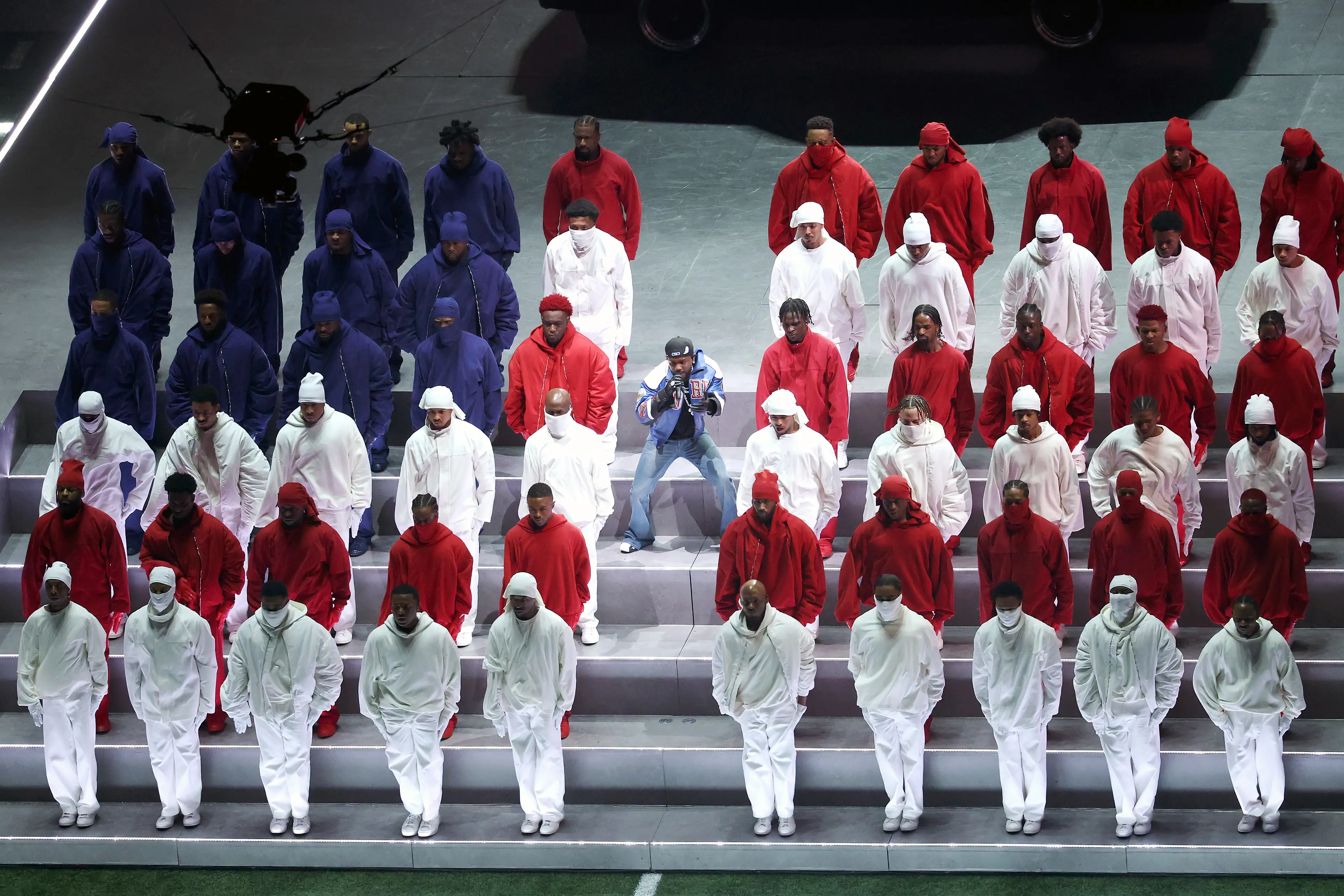Lamar's back-up dancers (Patrick Smith/Getty Images) 