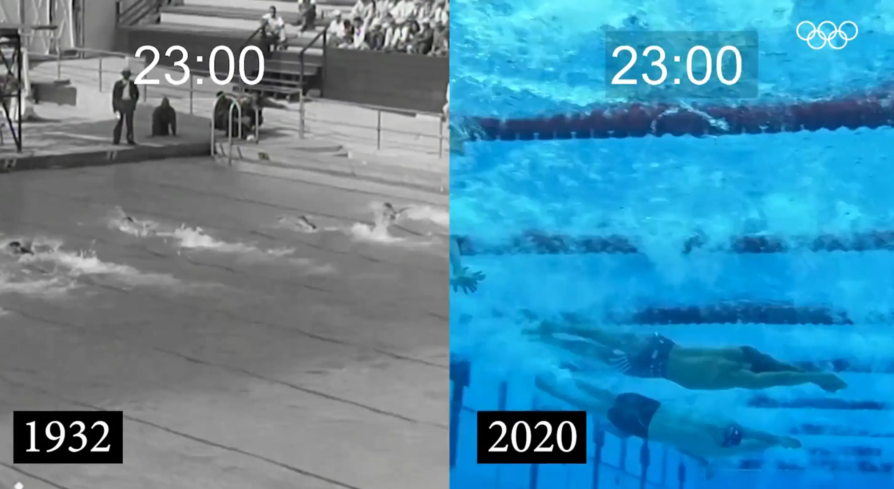 What a difference (X / @olympics)