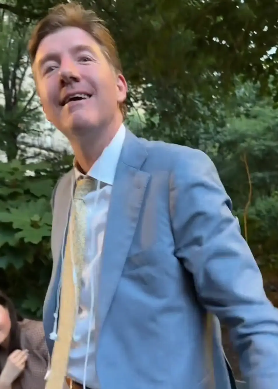 Cullerton was caught kissing the 29-year-old on a park bench (TikTok/@jayguap3)