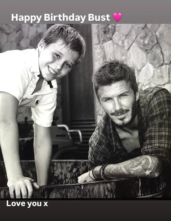 David and Victoria tagged each other, having said to be blocked by Brooklyn. (Instagram/davidbeckham)