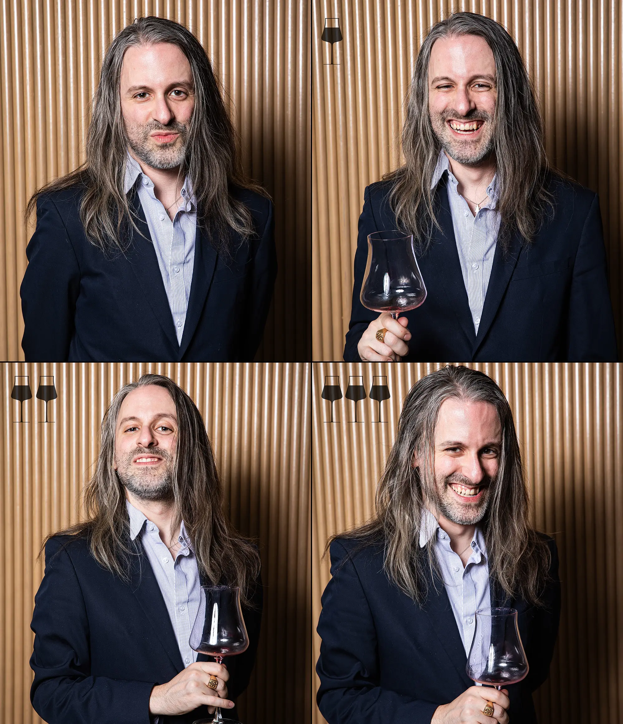 The change in appearance is largely what you'd expect from someone who drinks three glasses of wine (Marcos Alberti)